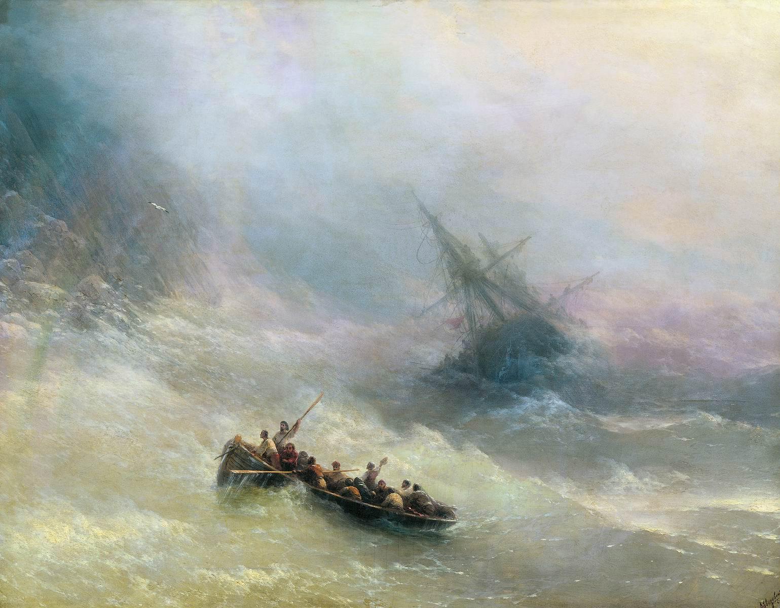 Iwan Aiwasowski, „Der Regenbogen“, 1873