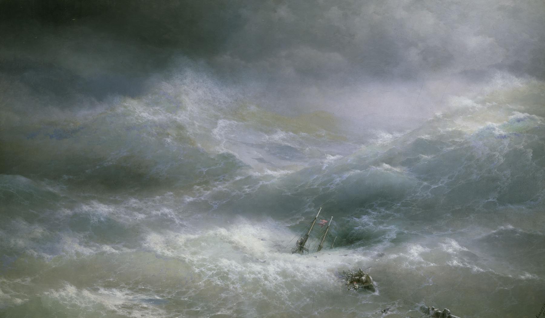 Iwan Aiwasowski, „Die Woge“, 1889 — eigene Aufnahme